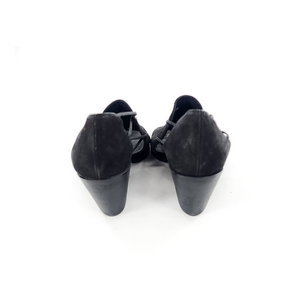 EILEEN FISHER Nikki Peep Toe Sandal Black - Picture 9 of 15